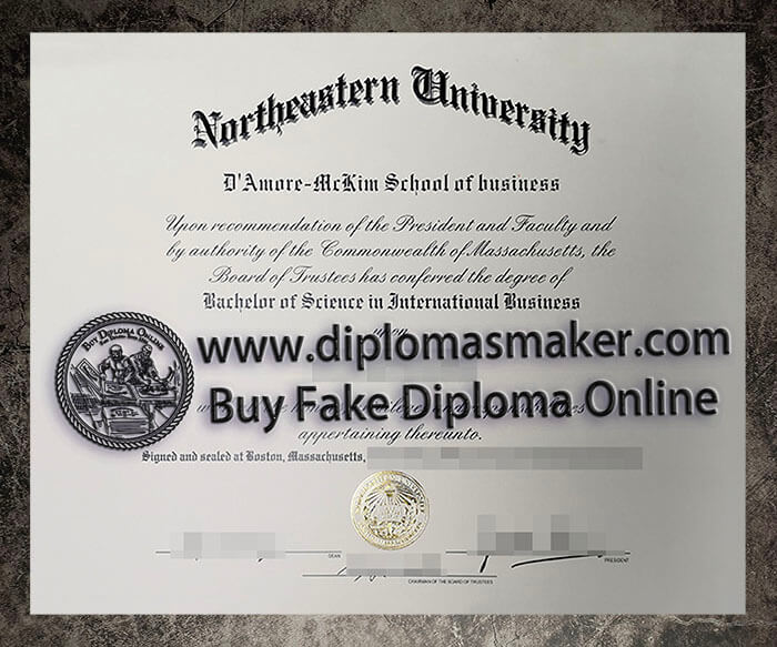purchase fake Northeastern University diploma