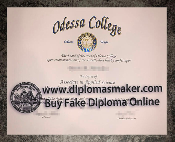 purchase fake Odessa College diploma