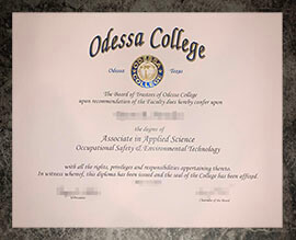 purchase fake Odessa College degree