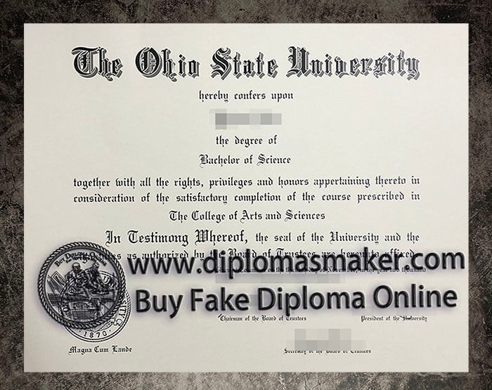 purchase fake Ohio State University diploma