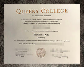 purchase fake Queens College degree