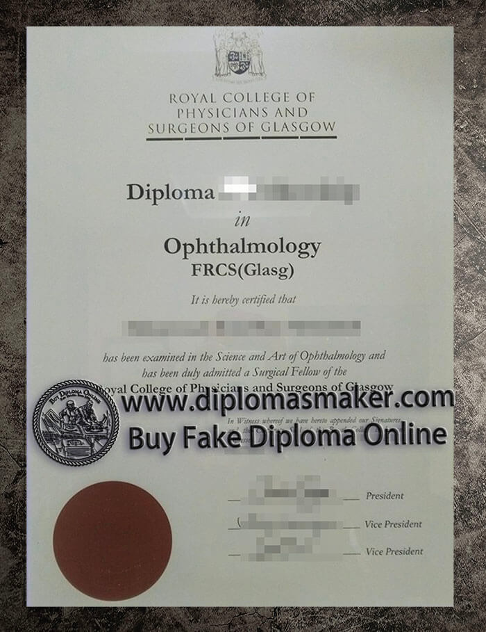 purchase fake Royal College of Paediatrics and Surgeons Glasgow degree