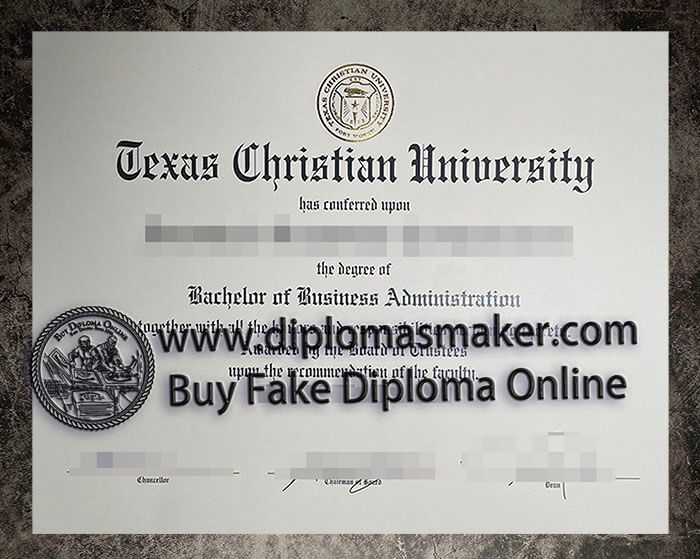 purchase fake Texas Christian University diploma