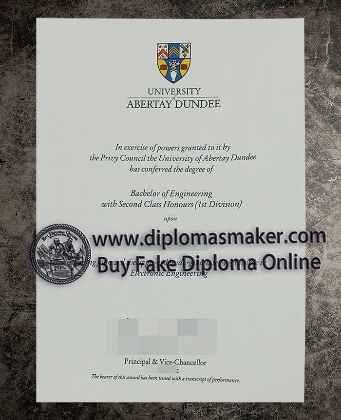 purchase fake University Abertay Dundee diploma