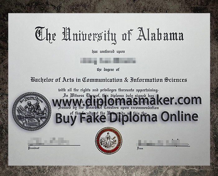 purchase fake University of Alabama diploma