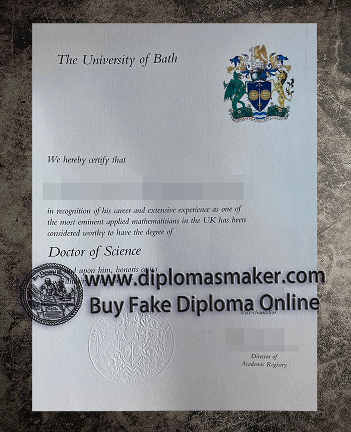 purchase fake University of Bath diploma