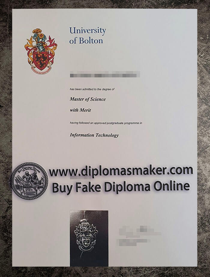 purchase fake University of Bolton diploma