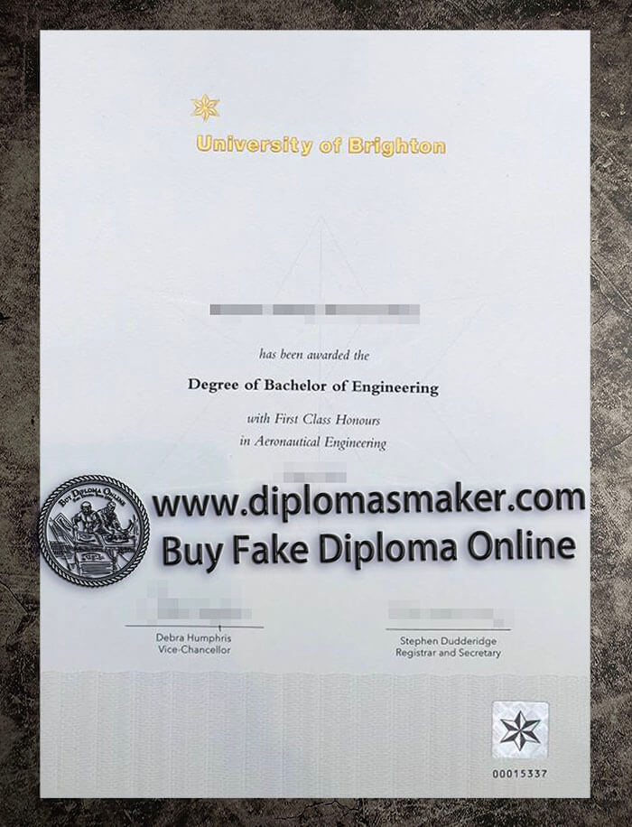 purchase fake University of Brighton diploma