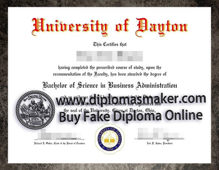 purchase fake University of Dayton diploma