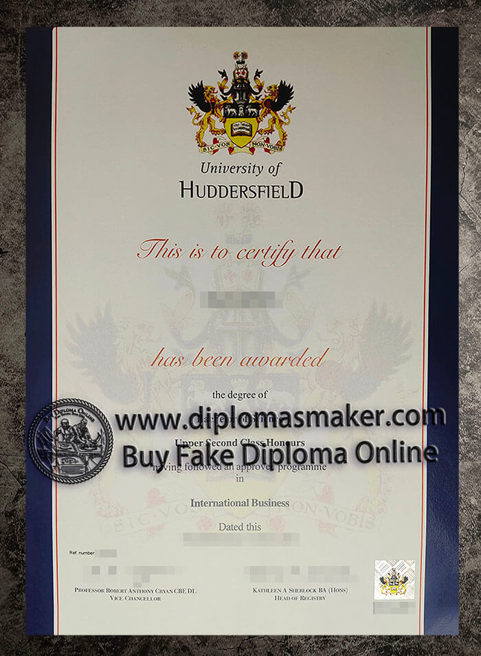 Who can procide the fake University of Huddersfield degree? University-of-Huddersfield-degree