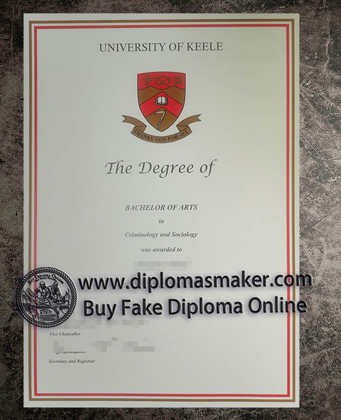 purchase fake University of Keele diploma