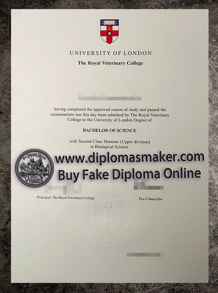 purchase fake University of London The Royal Veterinary College diploma