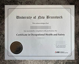 purchase fake University of Nem Brunsmick certificate