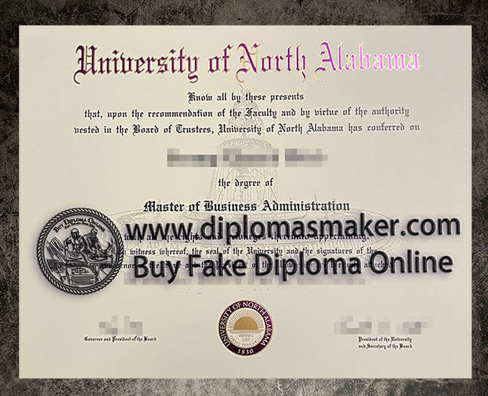 purchase fake University of North Alabama diploma