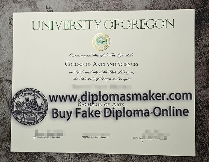 purchase fake University of Oregon diploma