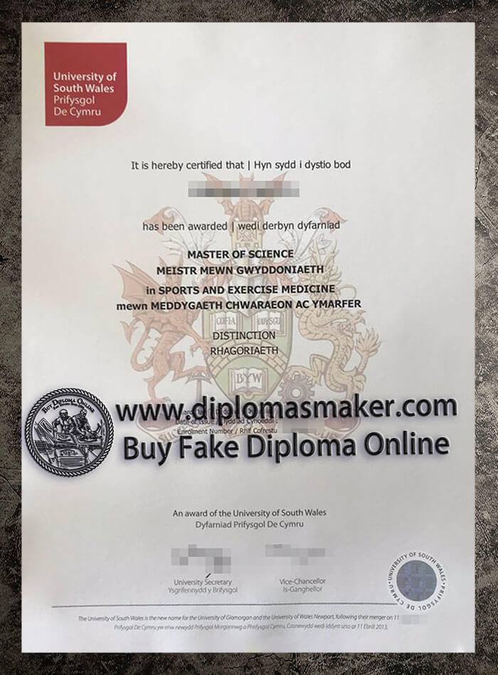 purchase fake University of South Wales diploma