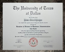 purchase fake University of Texas At Dallas degree