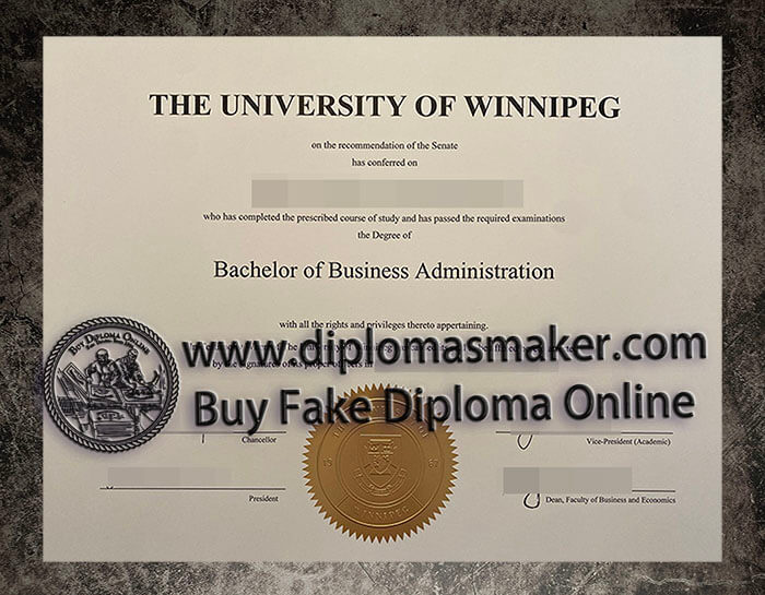 purchase fake University of Winnipeg diploma