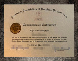 purchase fake American Association of Drugless Practitioners certificate