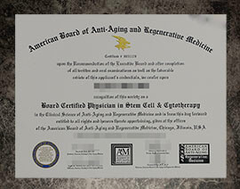 purchase fake American Board of Anti-Aging and Regeneratiue Medicine certificate