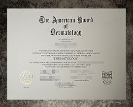 purchase fake American Board of Dermatology certificate