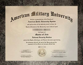 purchase fake American Military University degree