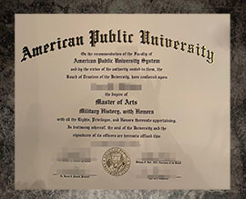 purchase fake American Public University degree