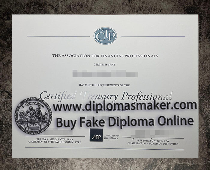 purchase fake Association for Financial Professionals certificate