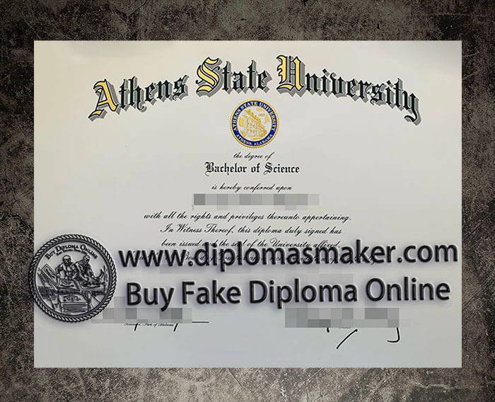 purchase fake Athens State University diploma