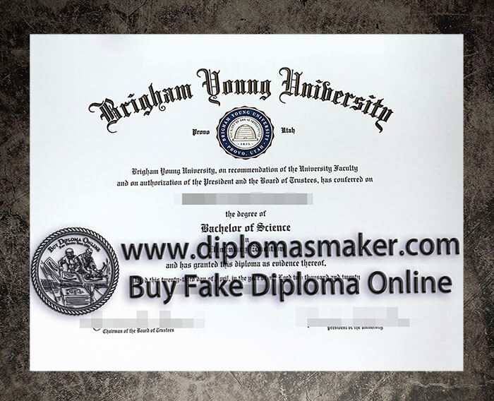 purchase fake Brigham Young University diploma