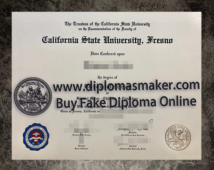 purchase fake California State University, Fresno diploma