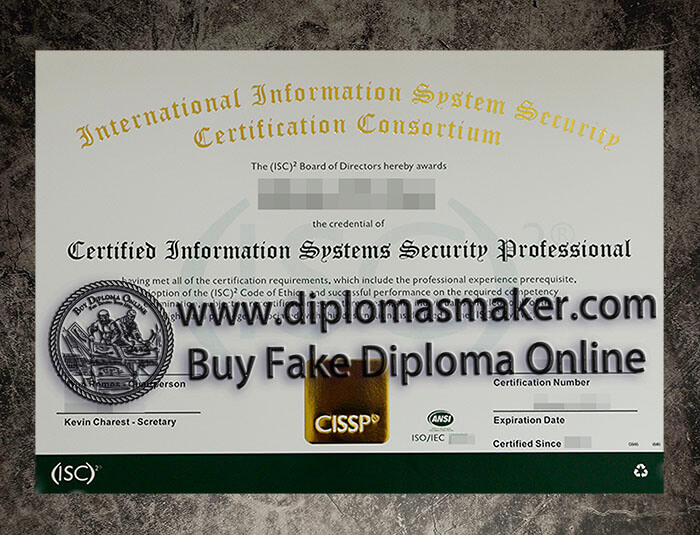 purchase fake CISSP certificate
