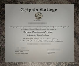 purchase fake Chipola College certificate