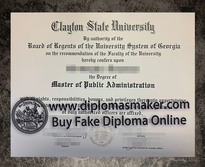 purchase fake Clayton State University diploma