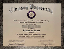 purchase fake Clemson University degree