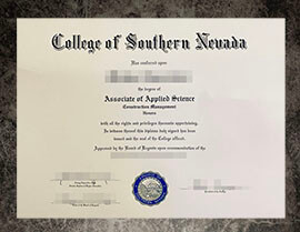 purchase fake College of Southern Nevada degree