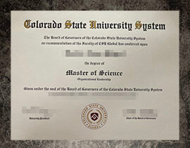 purchase fake Colorado State University System degree