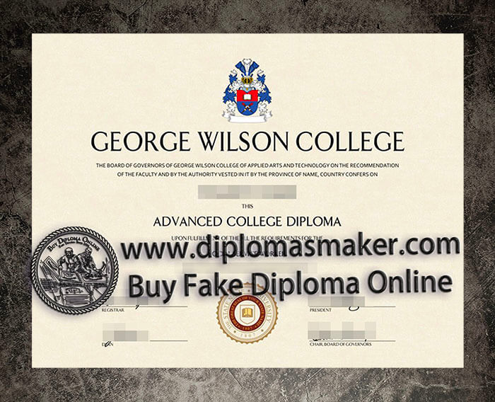 purchase fake George Wilson College degree