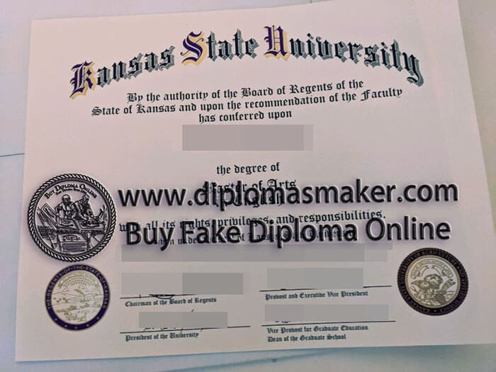 purchase fake Kansas State University diploma