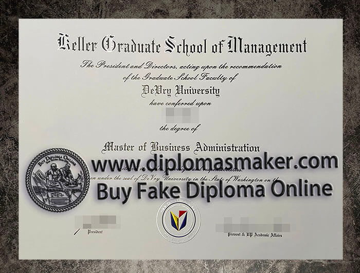 purchase fake Keller Graduate School of Management diploma