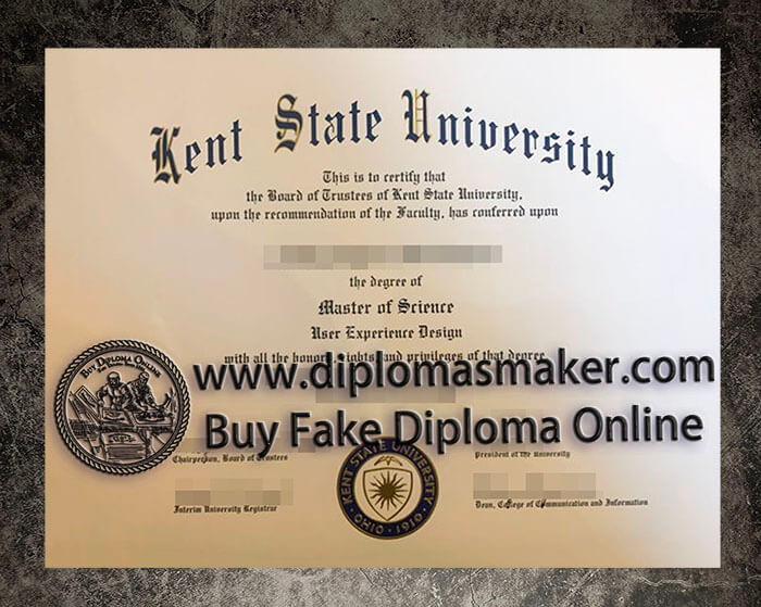 purchase fake Kent State University diploma