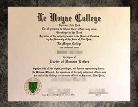 purchase fake Le Moyne College degree