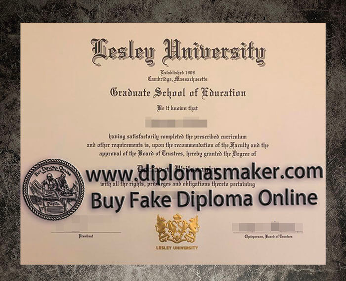 purchase fake Lesley University diploma