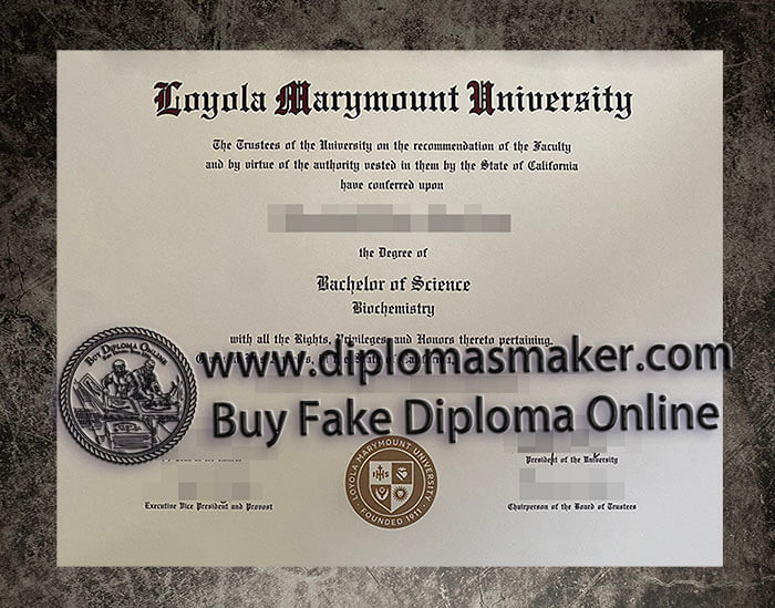 purchase fake Loyola Marymount University diploma