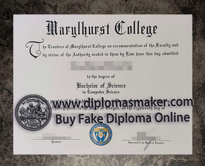 purchase fake Marylhurst College diploma