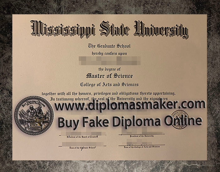 purchase fake Mississippi State University diploma