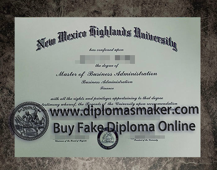 purchase fake New Mexico Highlands University diploma