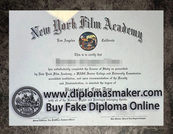 purchase fake New York Film Academy diploma