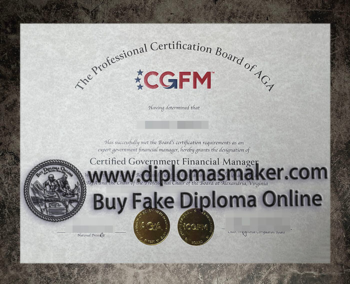 purchase fake Professional Certification Board of AGA certificate