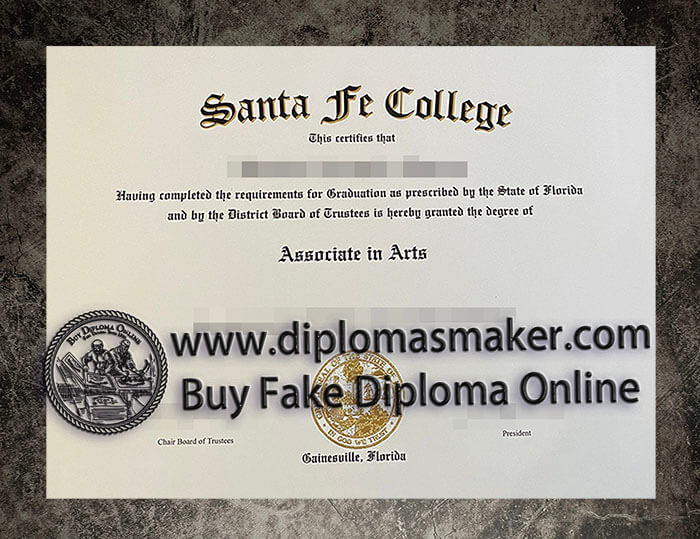 purchase fake Santa Fe College diploma